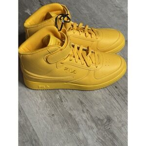 Fila A-High Mens Yellow Synthetic Lifestyle Sneakers Shoes Size 7.5‎ S-603